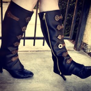 Steampunk Spats with heels