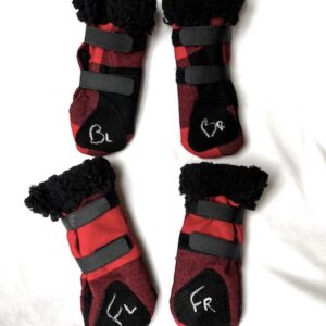 Buffalo Plaid Dog Booties